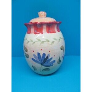 Pfaltzgraff Napoli Canister Container Lidded Hand Painted Large